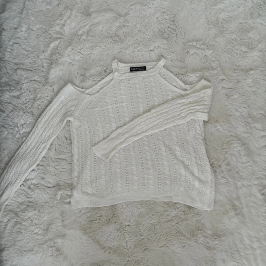 Gullig vit tröja  - 90