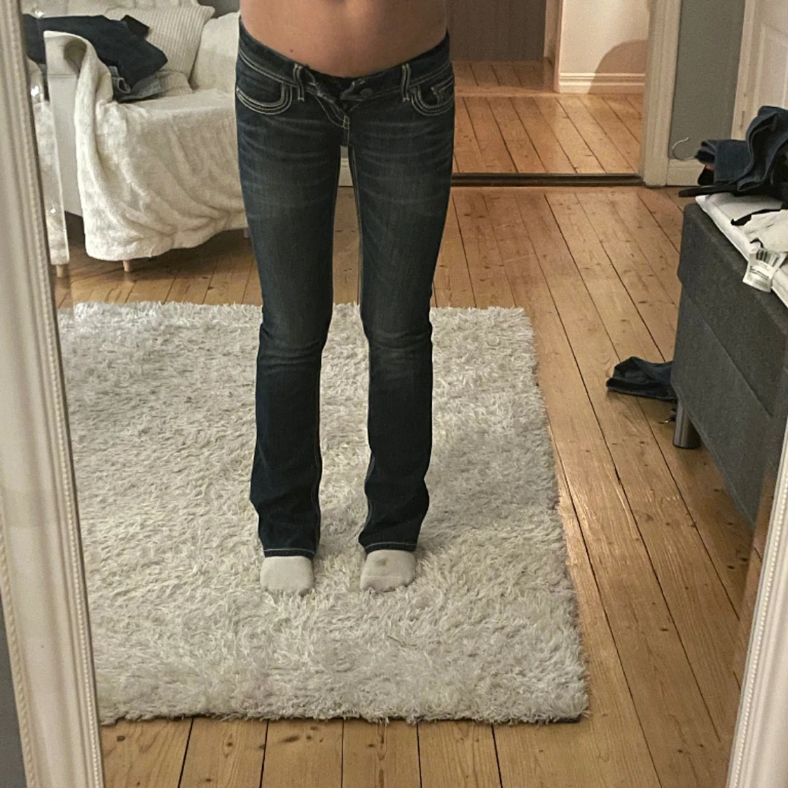 Super snygga Lågmidjade bootcut jeans!