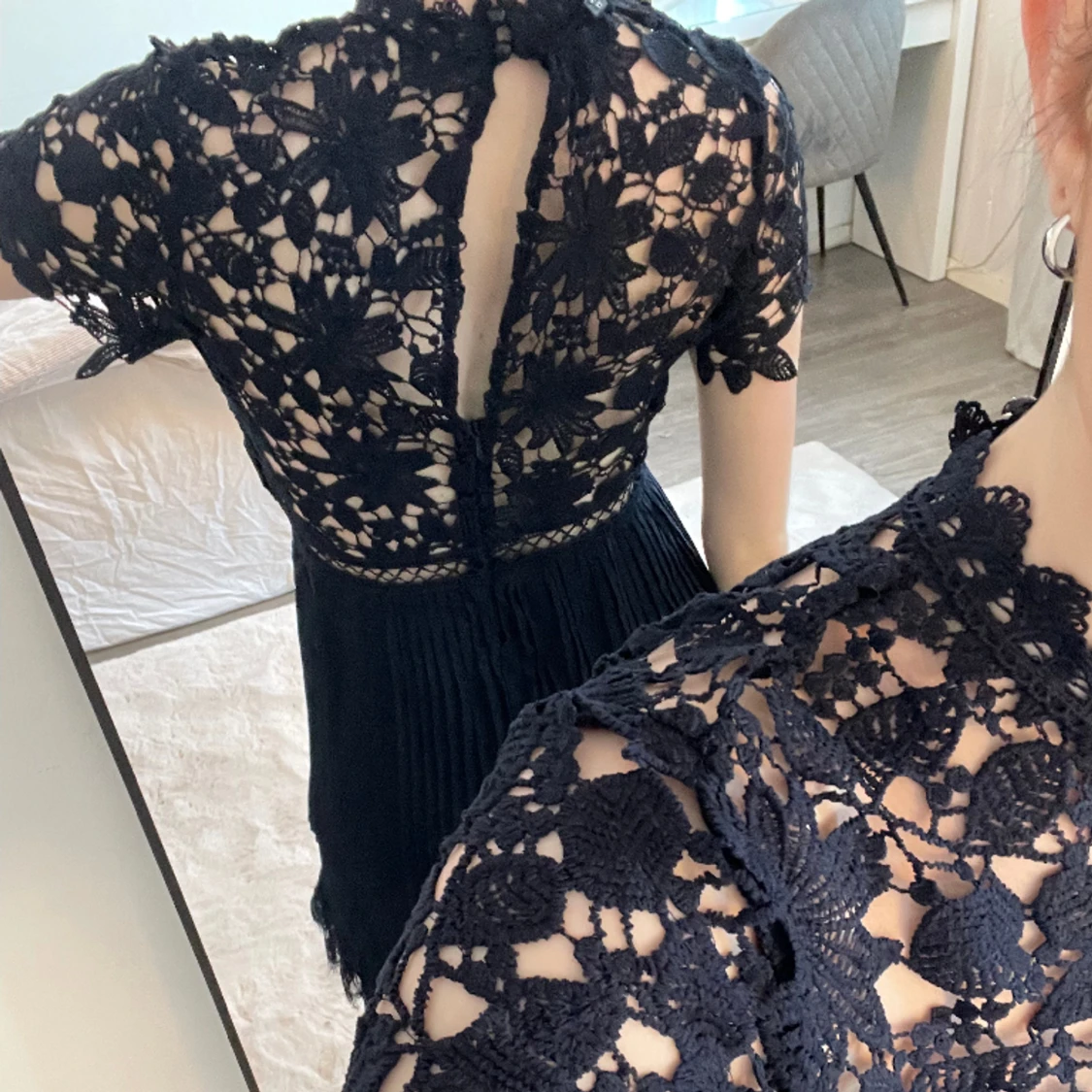 Marinblå klänning💙 - 90