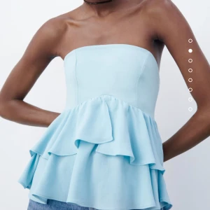 Blå volang korsett / topp - Aldrig använd, helt ny