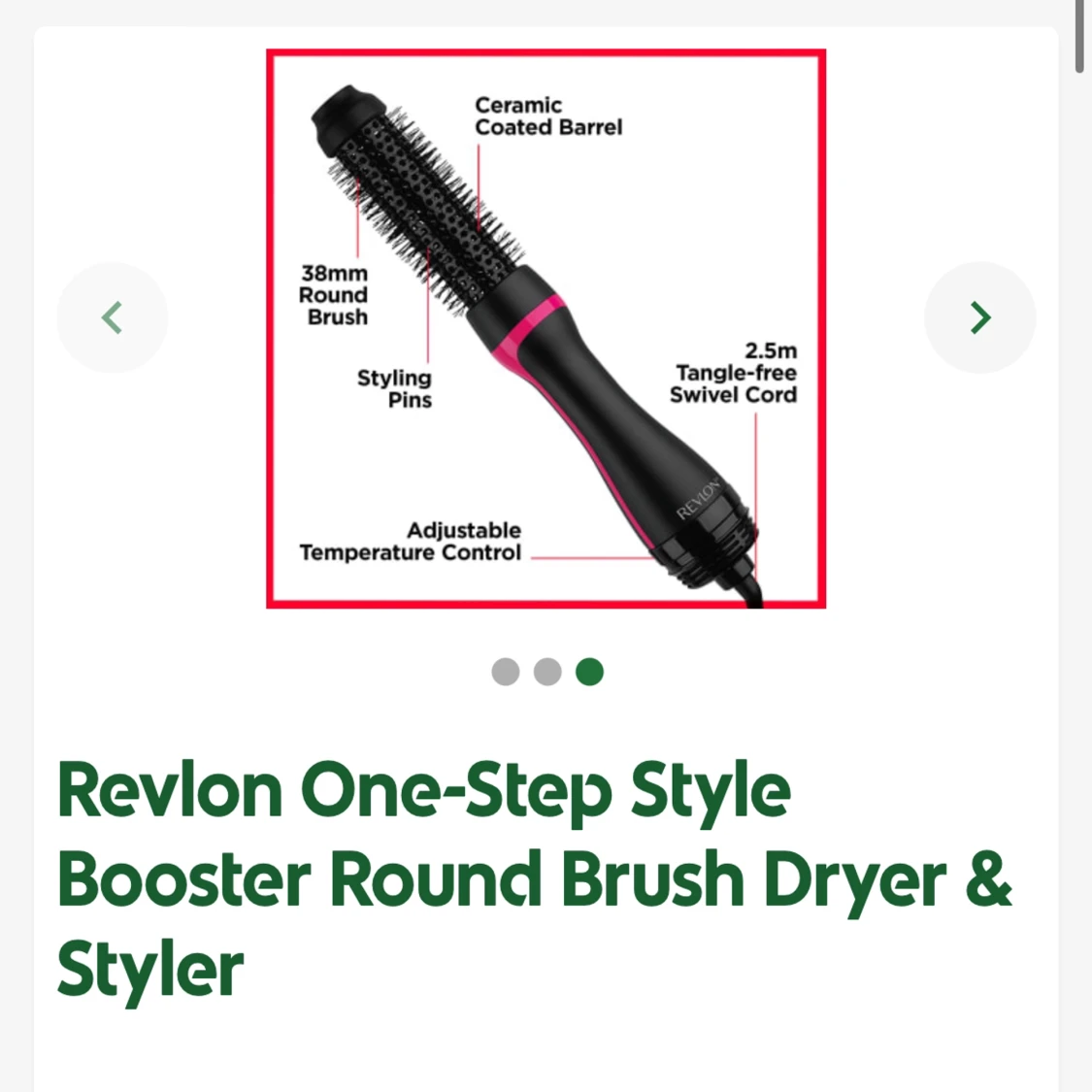 Revlon varmluftsborste  - 91