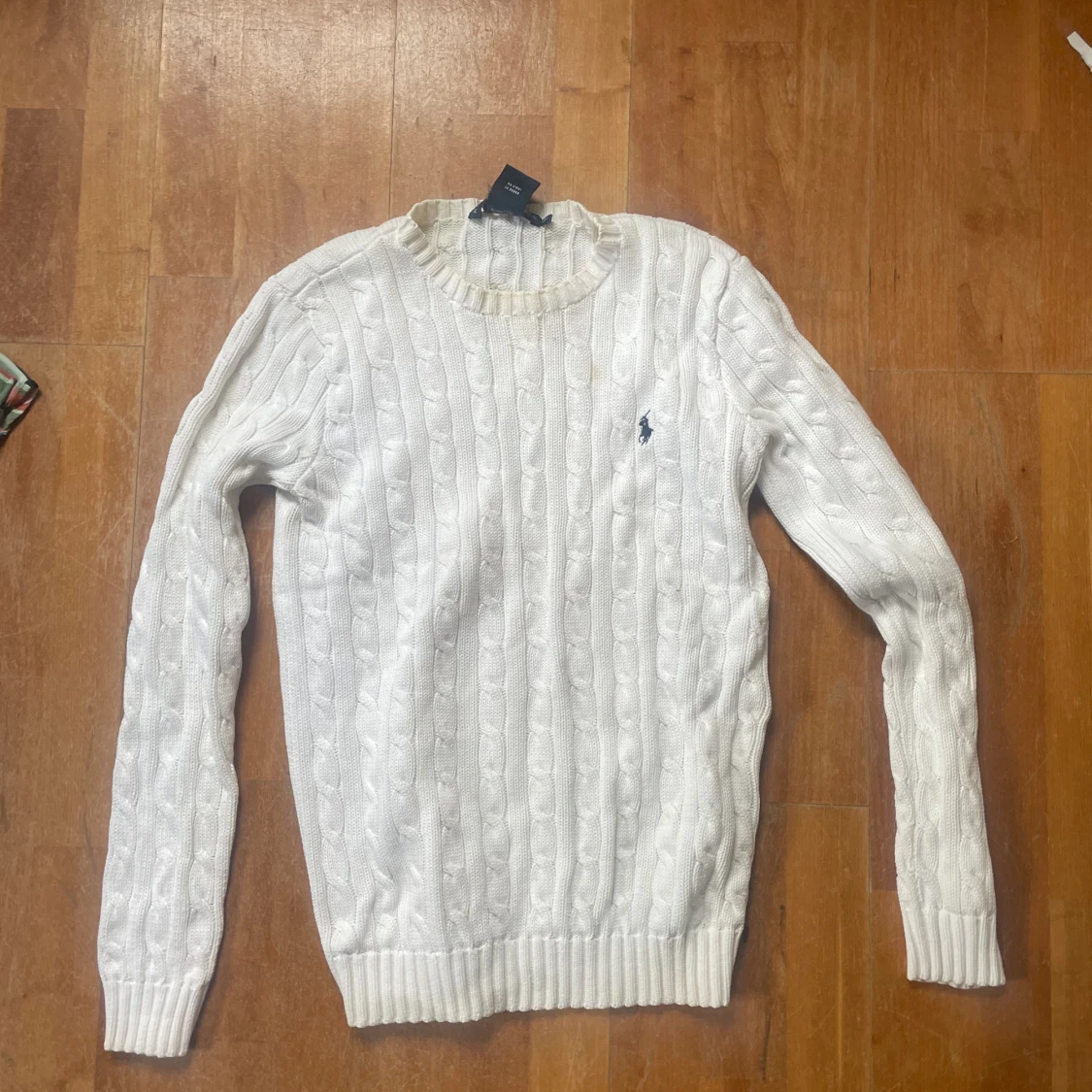 Vit Ralph lauren tröja  - 91