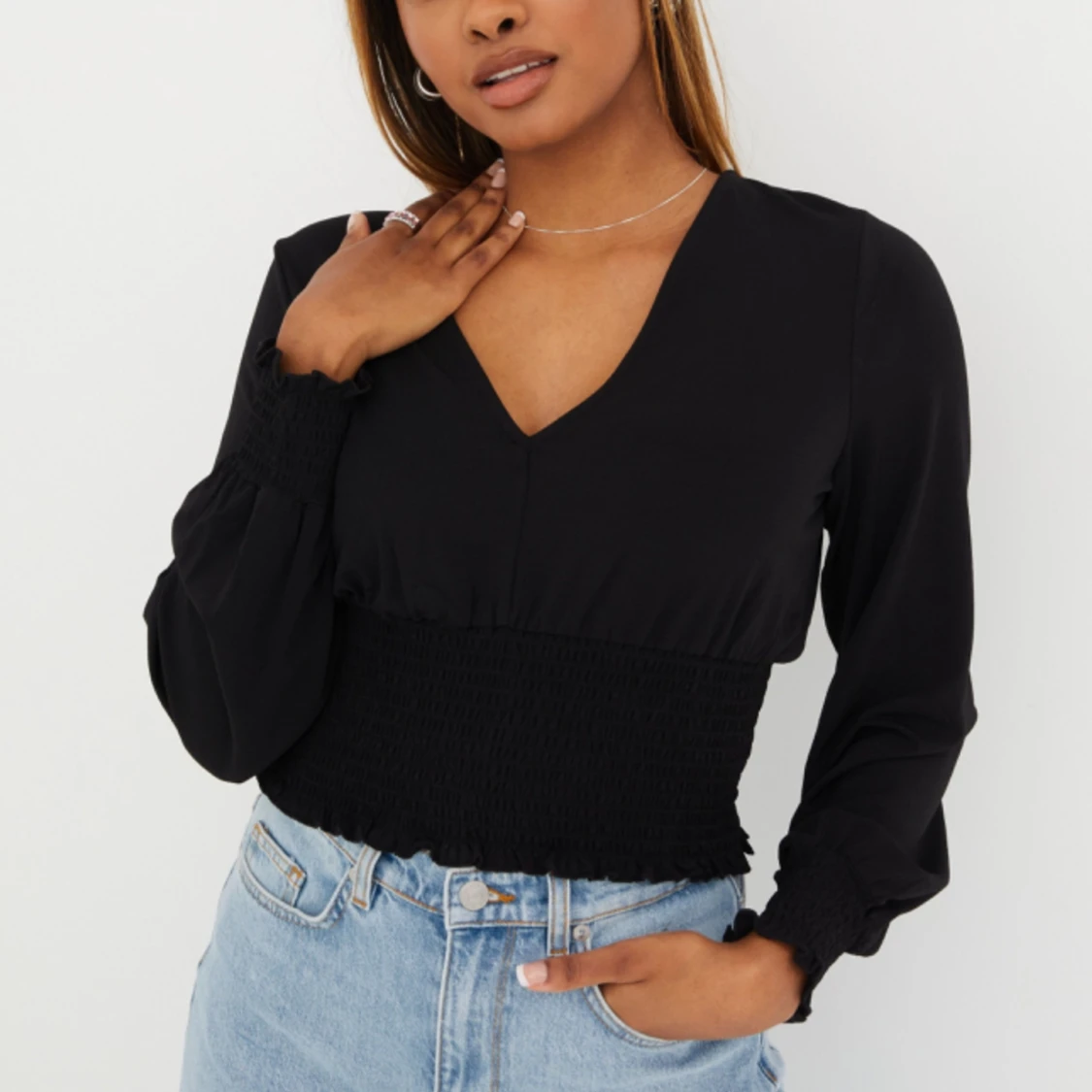 V-ringad blus från Vero Moda - 90