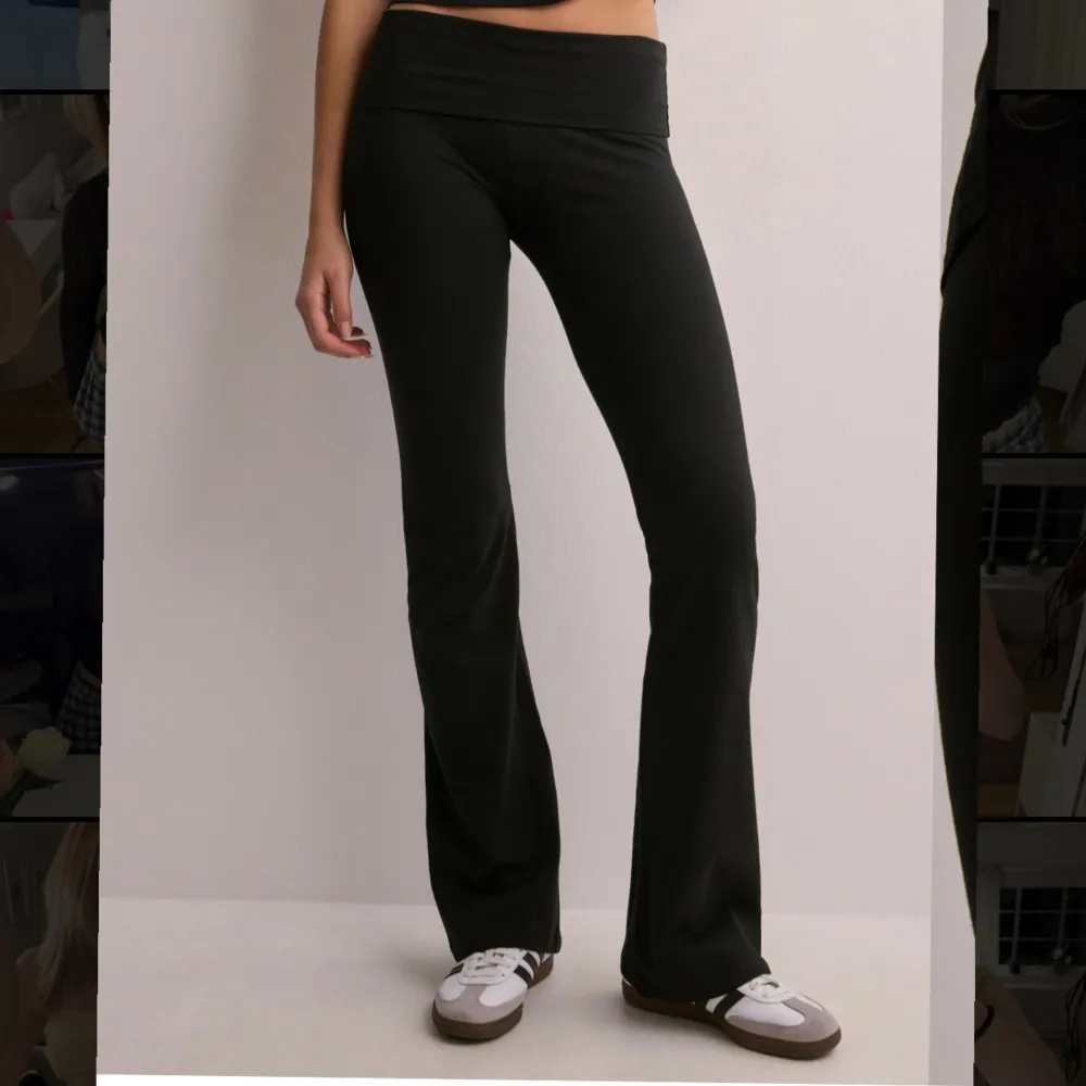 Säljer dessa yoga pants från Nelly, storlek s, sparsamt använda🥰. Jeans & Byxor.