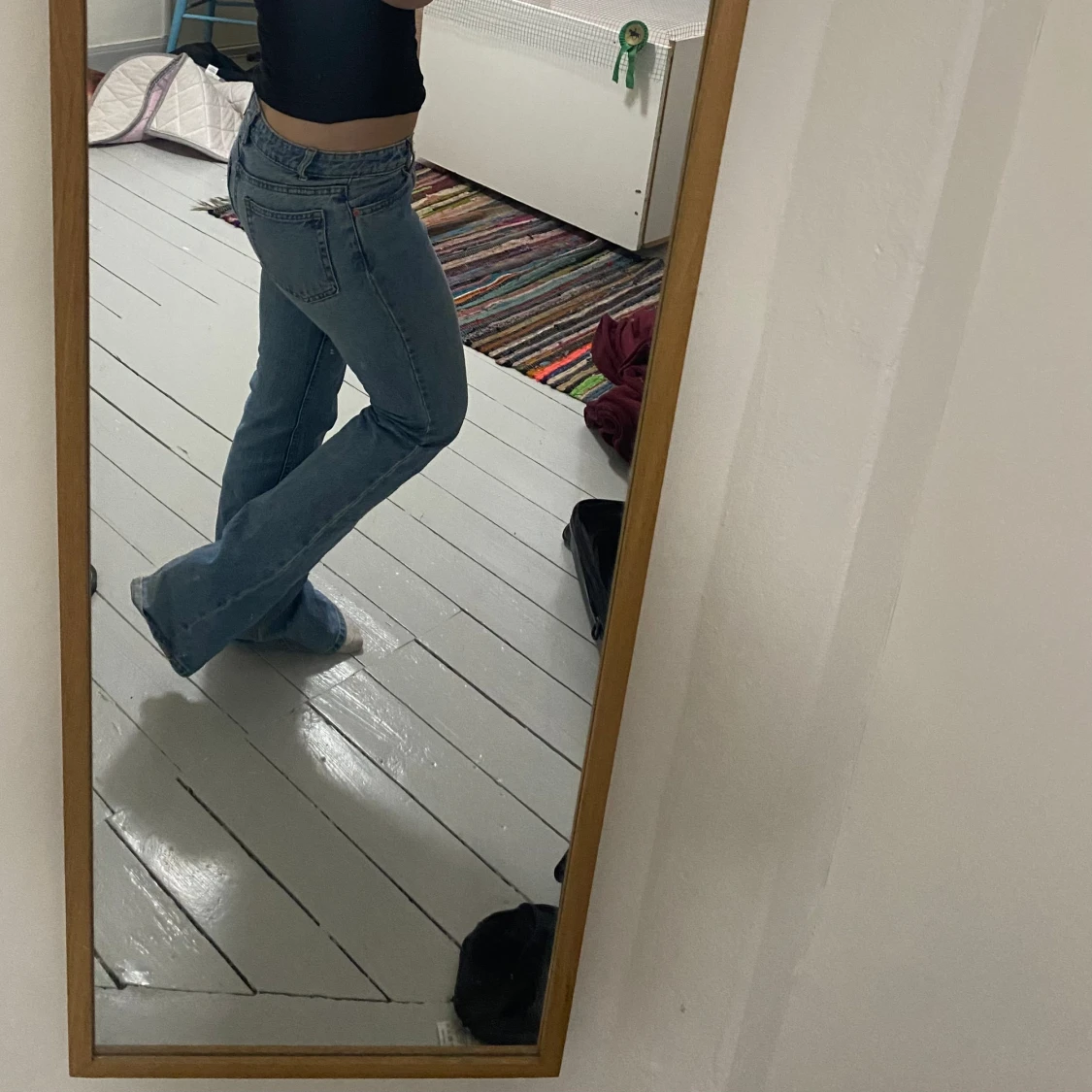 Lågmidjade flare jeans