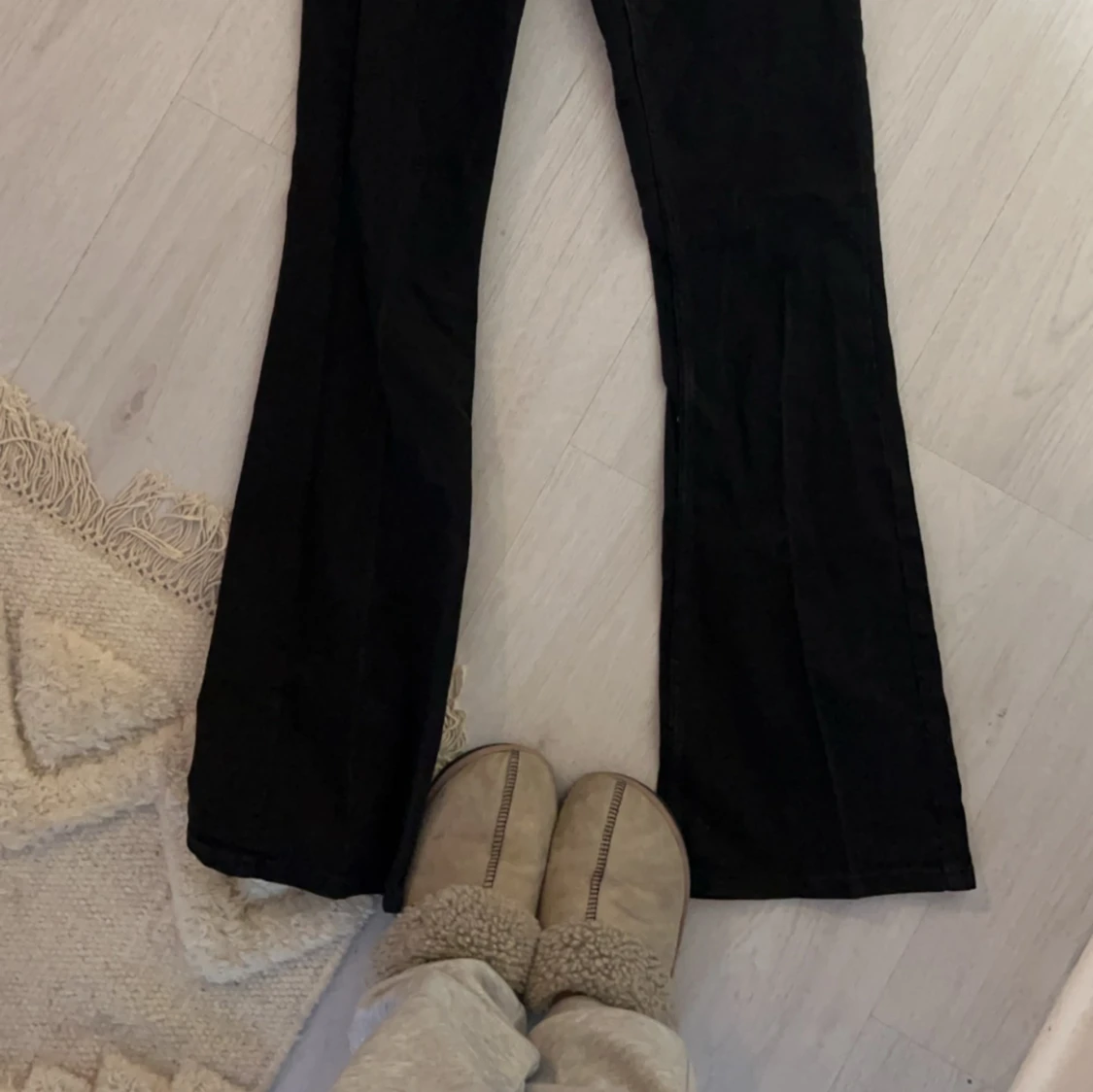 Lågmidgade svarta jeans - 90