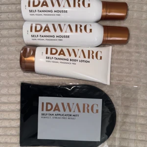 Ida Warg Self-Tanning  - Helt nya och oöppnade 2 st Self-Tanning Mousse 150 ml : 139kr Self Tanning Body Lotion 200 ml : 139kr Self-Tanning Mitt : 34kr Allt för 451 kr 