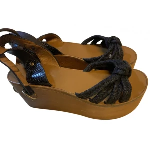 Isabel Marante Leather Sandals - Isabel Marant Platform Wooden Sandals. In very good condition.
