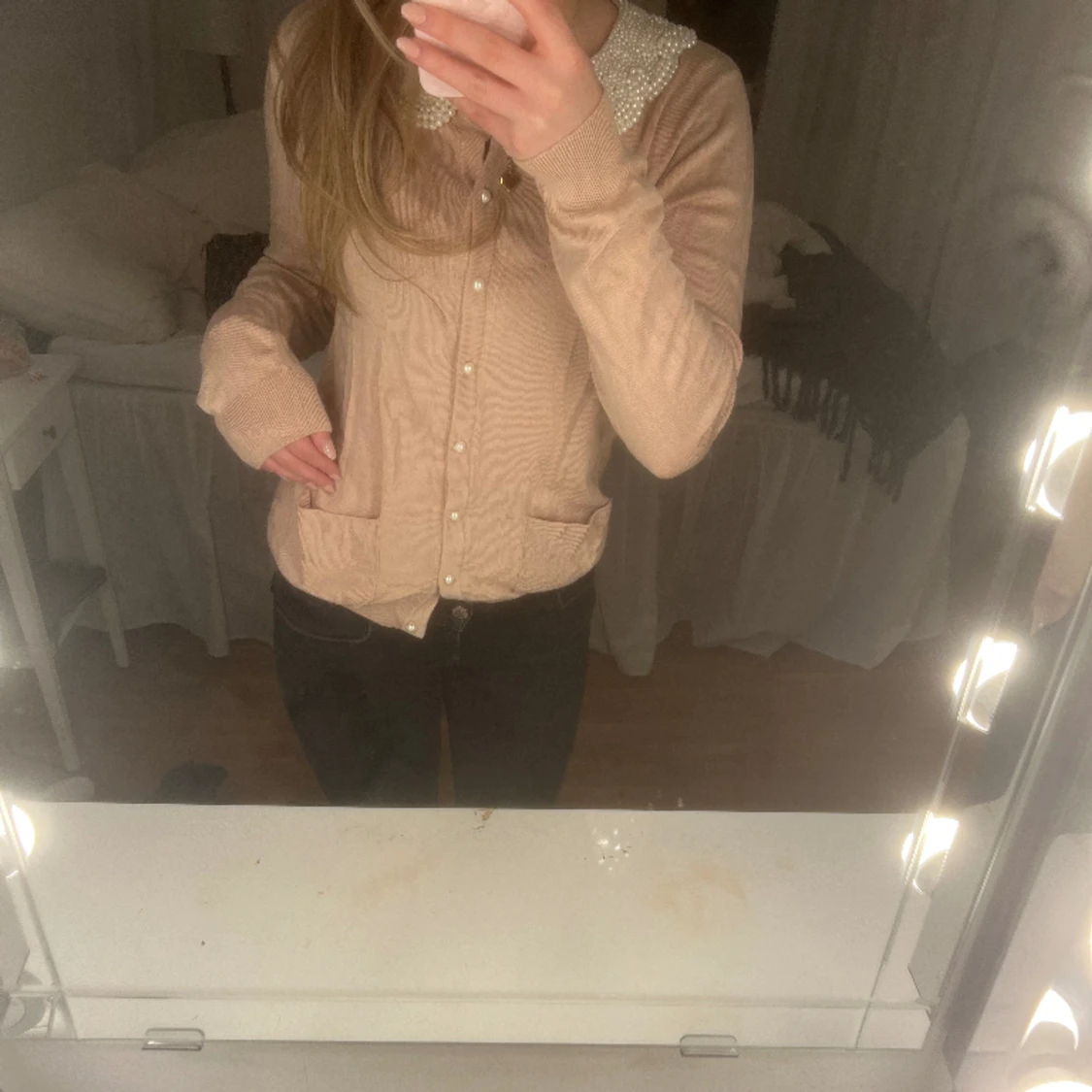 Söt stickad kofta - 91