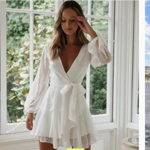 Vit klänning  - Jättefin student eller avslutnings klänning. Använt en gång. 