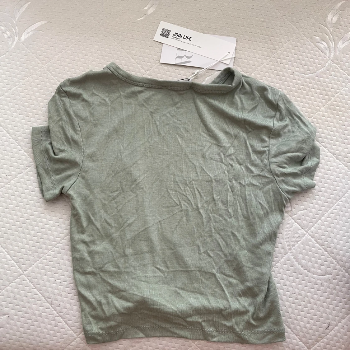 Zara crop top grön  - 91