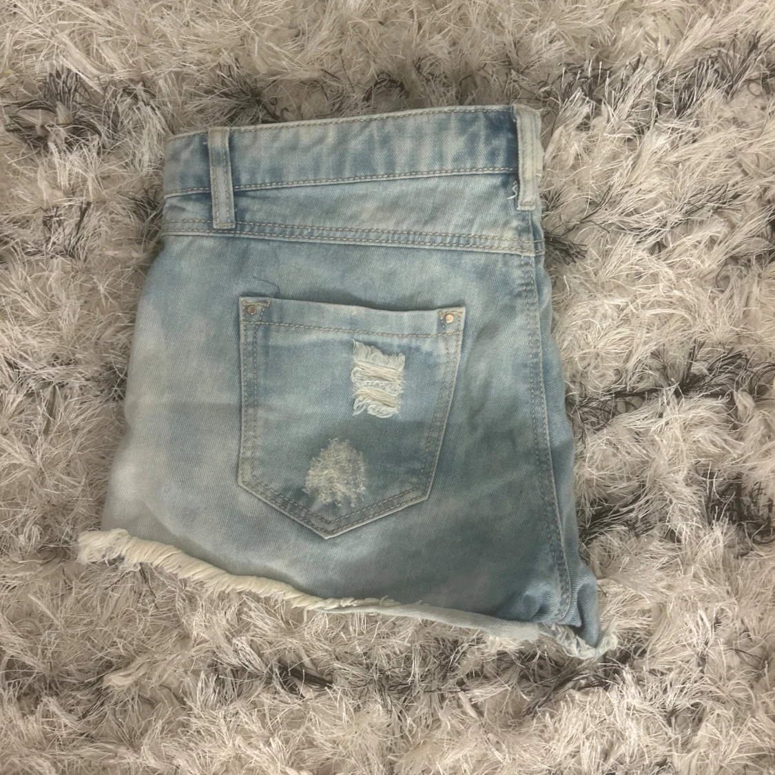 Lågmidjade jeansshorts - 90