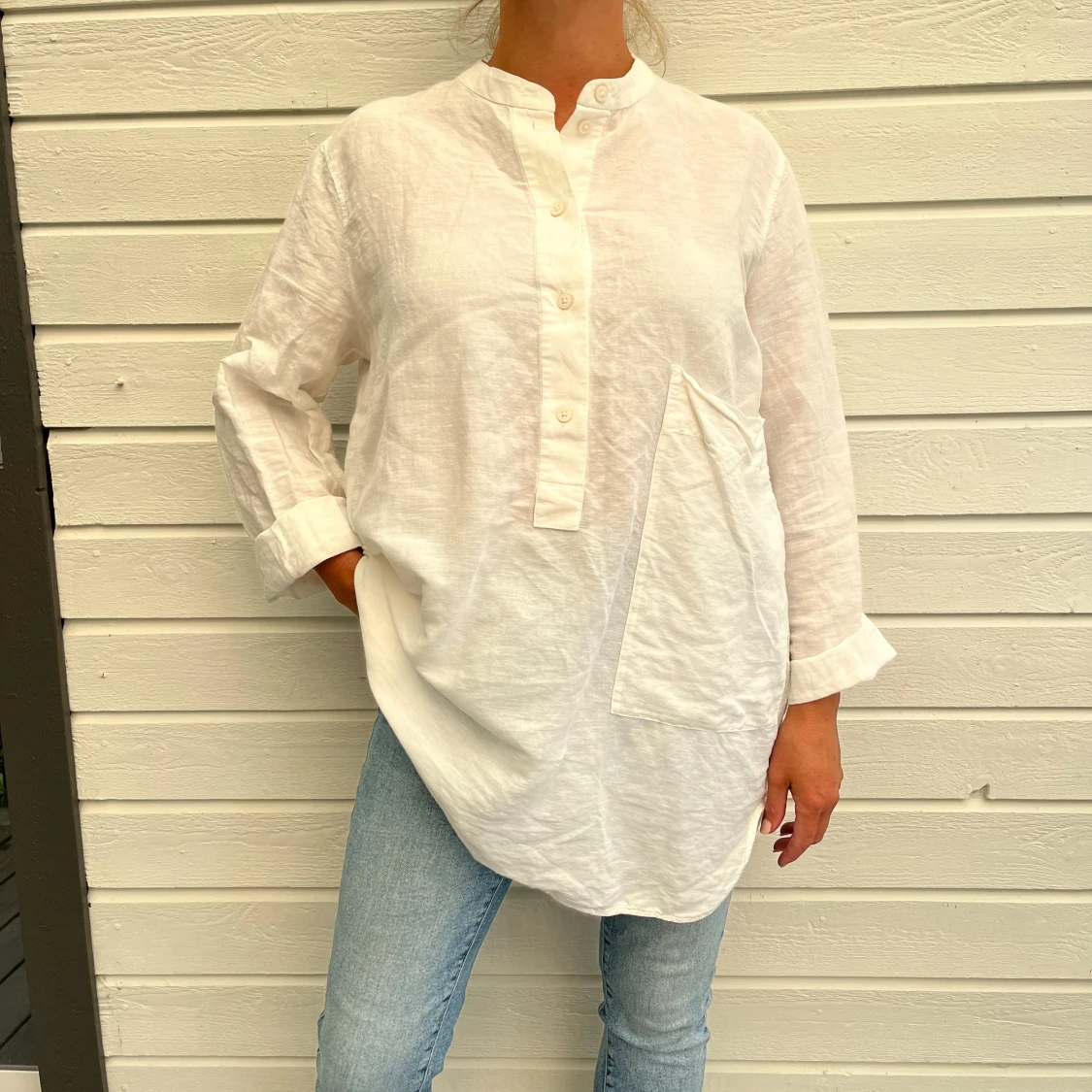 COS linneblus linneskjorta Storlek M inne lin bomull - 93