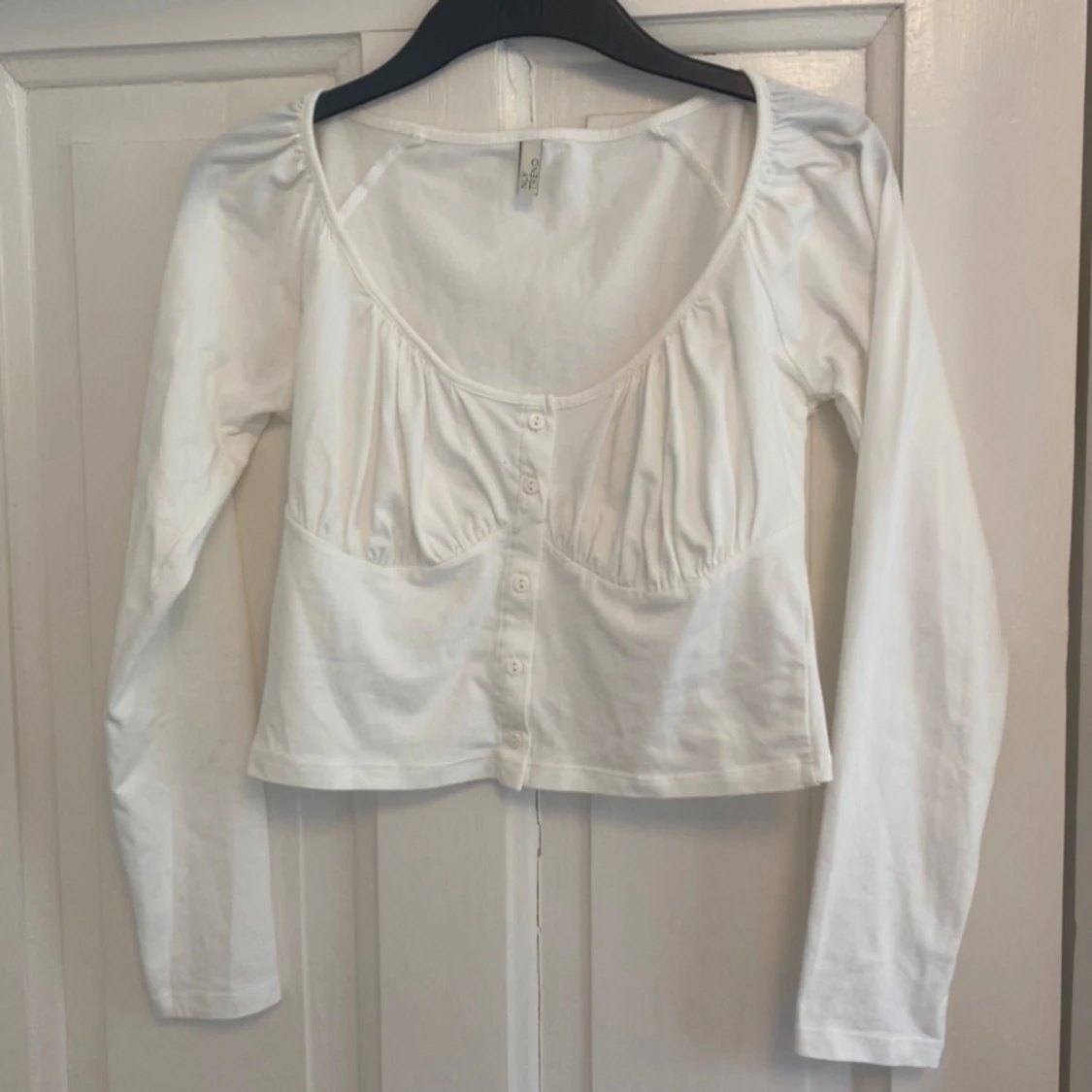 Vit långärmad tröja/topp🤍✨ - 90