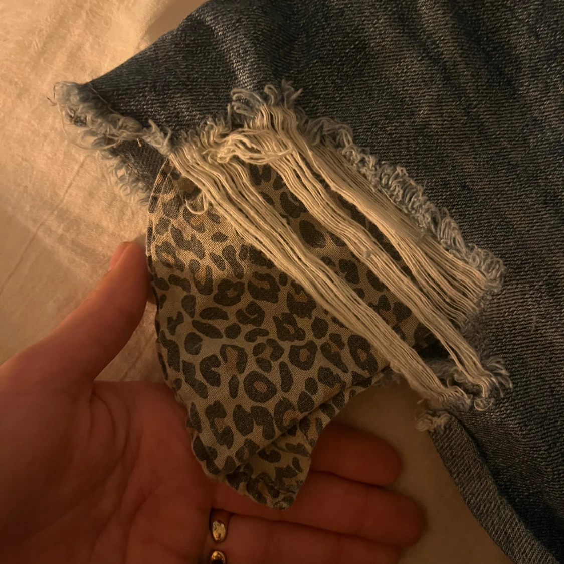 Leopard jeansshorts😍🥹 - 90