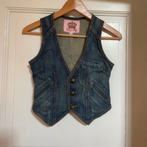 Jeansväst - Vintage Jeansväst stl xs