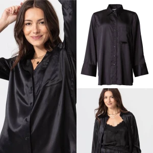 Ny! Skjorta i sidenkänsla  - Super härlig skjorta i 100% viskos. Glansig med härlig tyngd. Stl M ganska rymlig modell. Nypris 499:- 