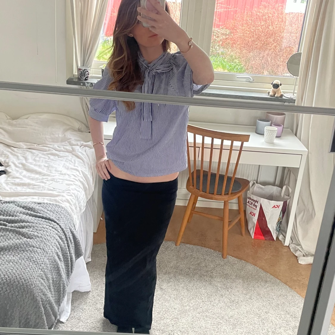 Lågmidjad långkjol