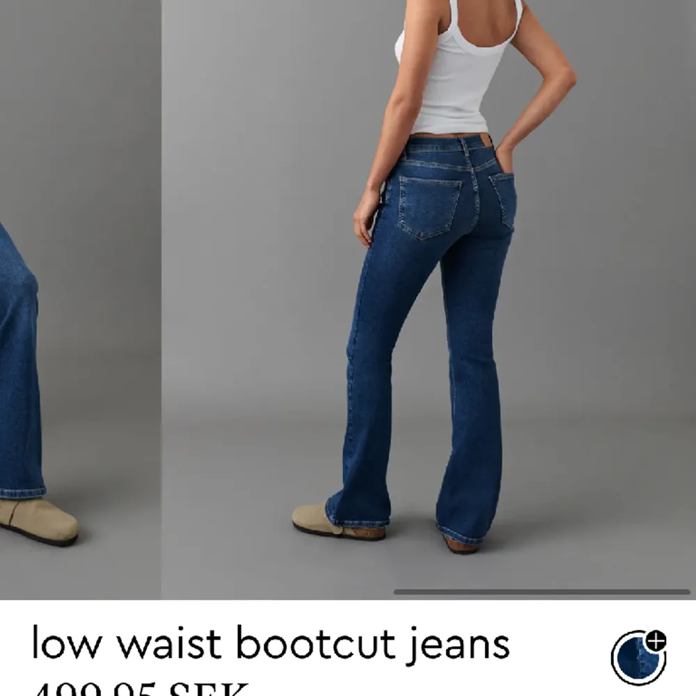Low waist jeans från Gina😍 jätte fina och sitter jätte bra men har ett par snarlika så dessa är knappt användna och har därför inga defekter o ser helt nya ut🙌. Jeans & Byxor.