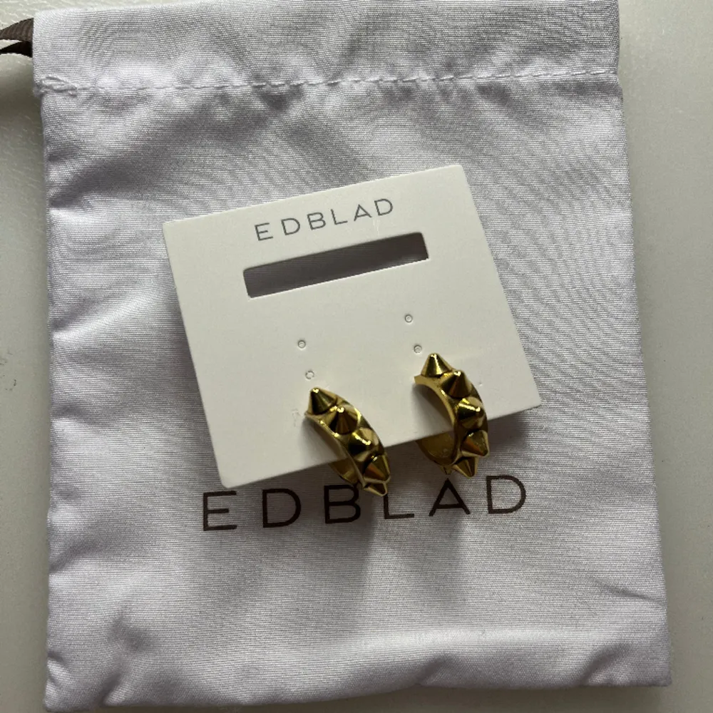 Säljer dessa jätte fina örhängen från Edblad ” Peak Creoles S Gold ”💘 Helt nya!!. Accessoarer.