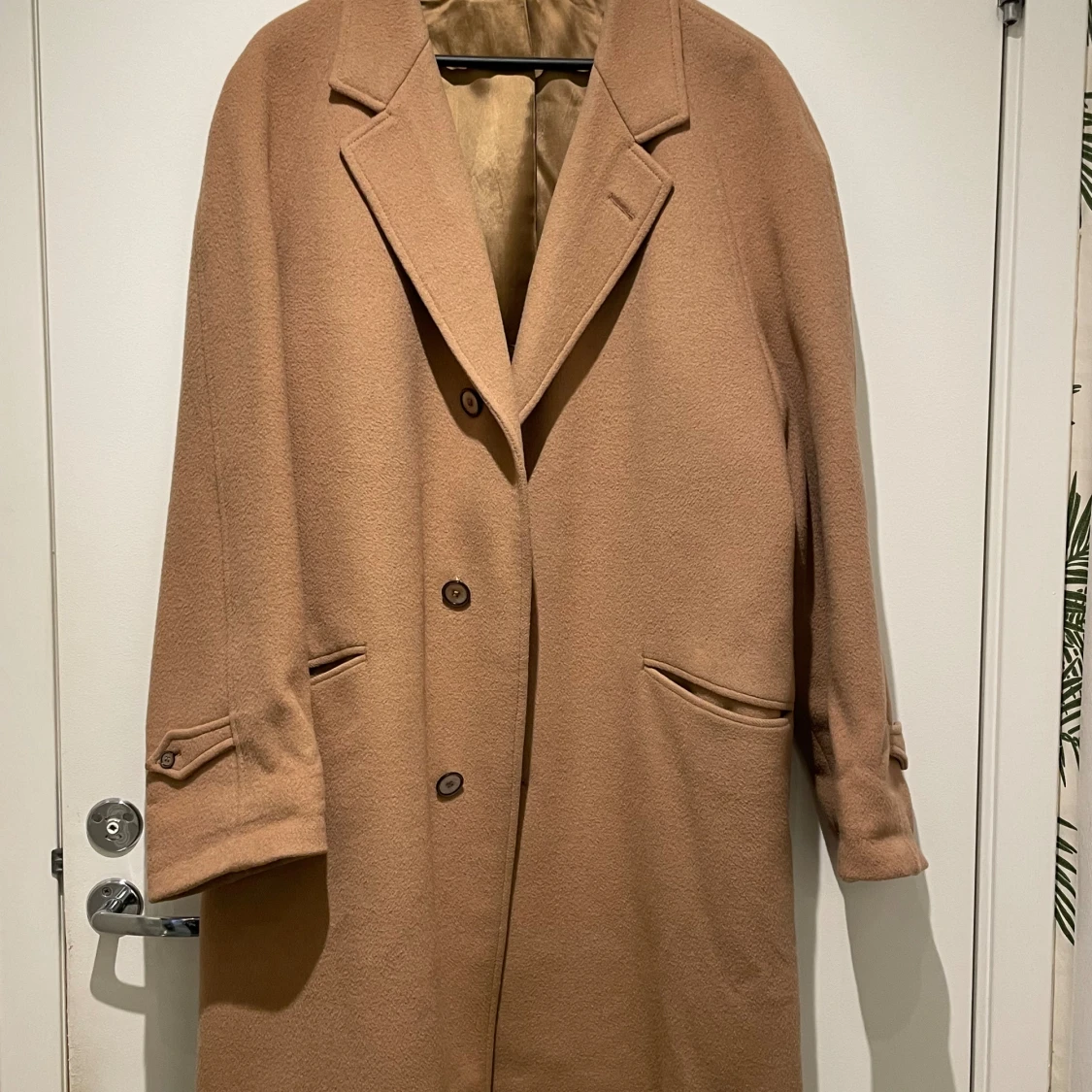 Vintage rock i camelfärgad ull