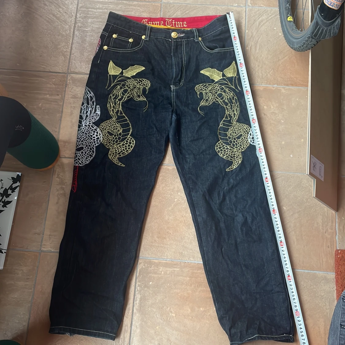 JEANS MED TRYCK - 91