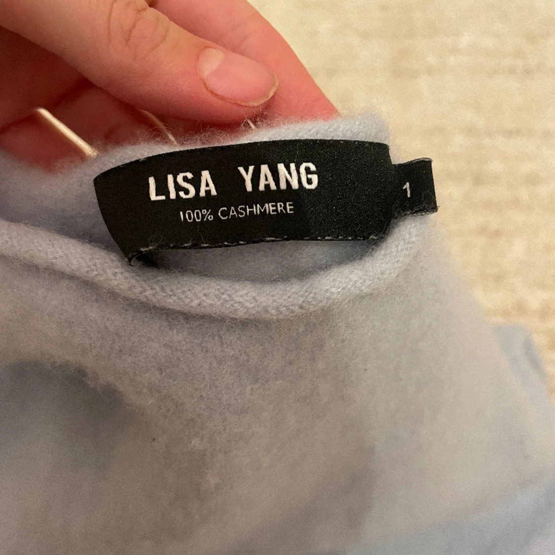 Fin ljusblå cashmir tröja från Lisa yang