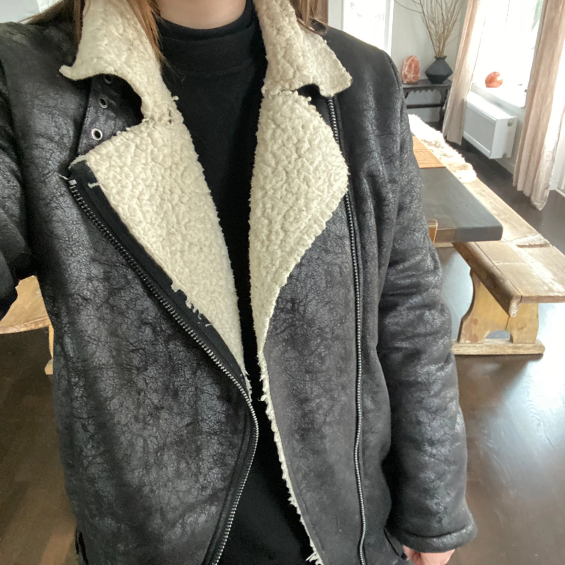 Bikerjacka fluff goth grunge  - 90