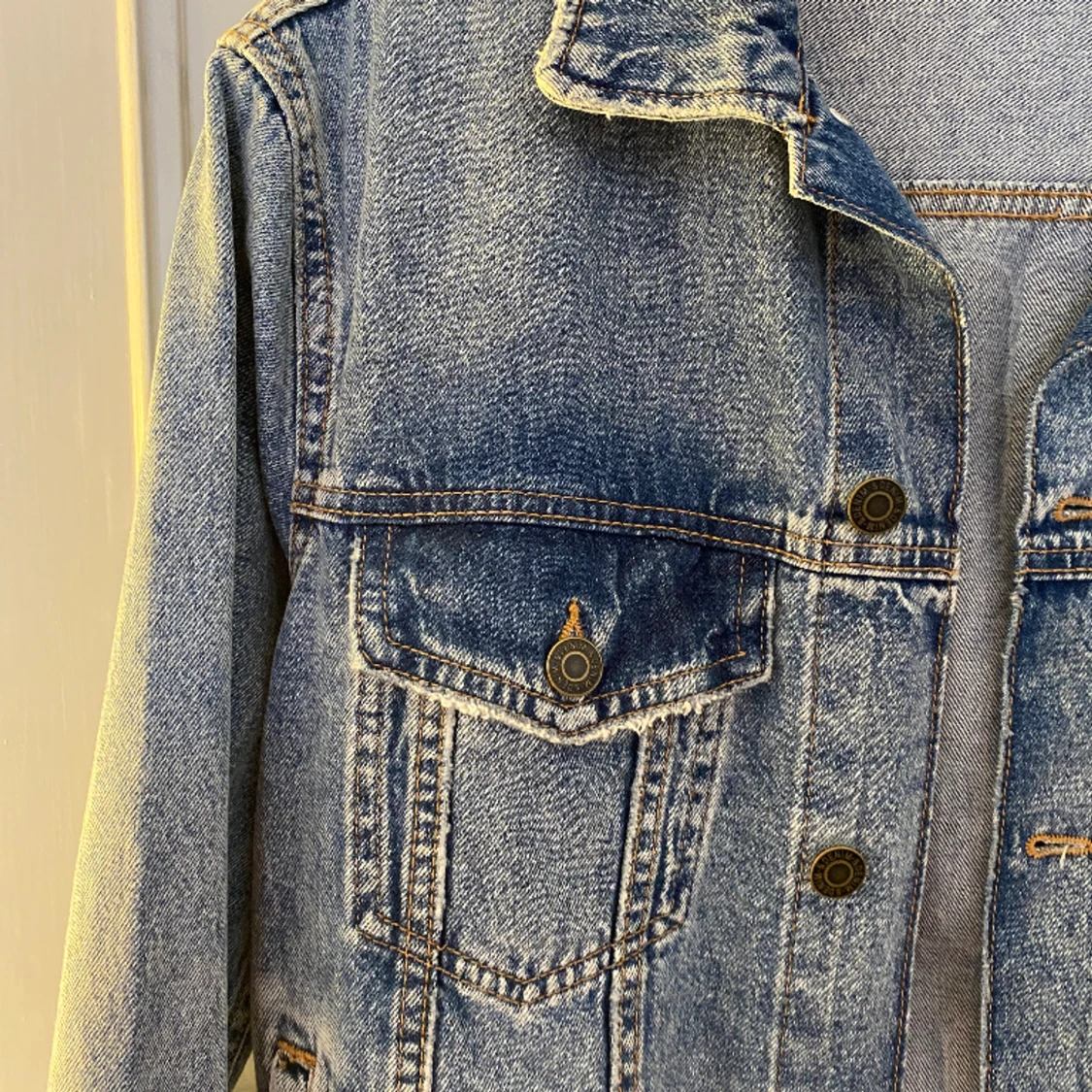 Jeansjacka med tryck - 91