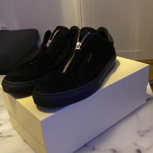 Arigato skor - Säljer ett par arigato skor i storlek 44.  Använt ett få tal gånger men känner att dom inte passar min fot. Det är nyskick så inga skador på skorna köpt för 2500 kvitto finns digitalt 