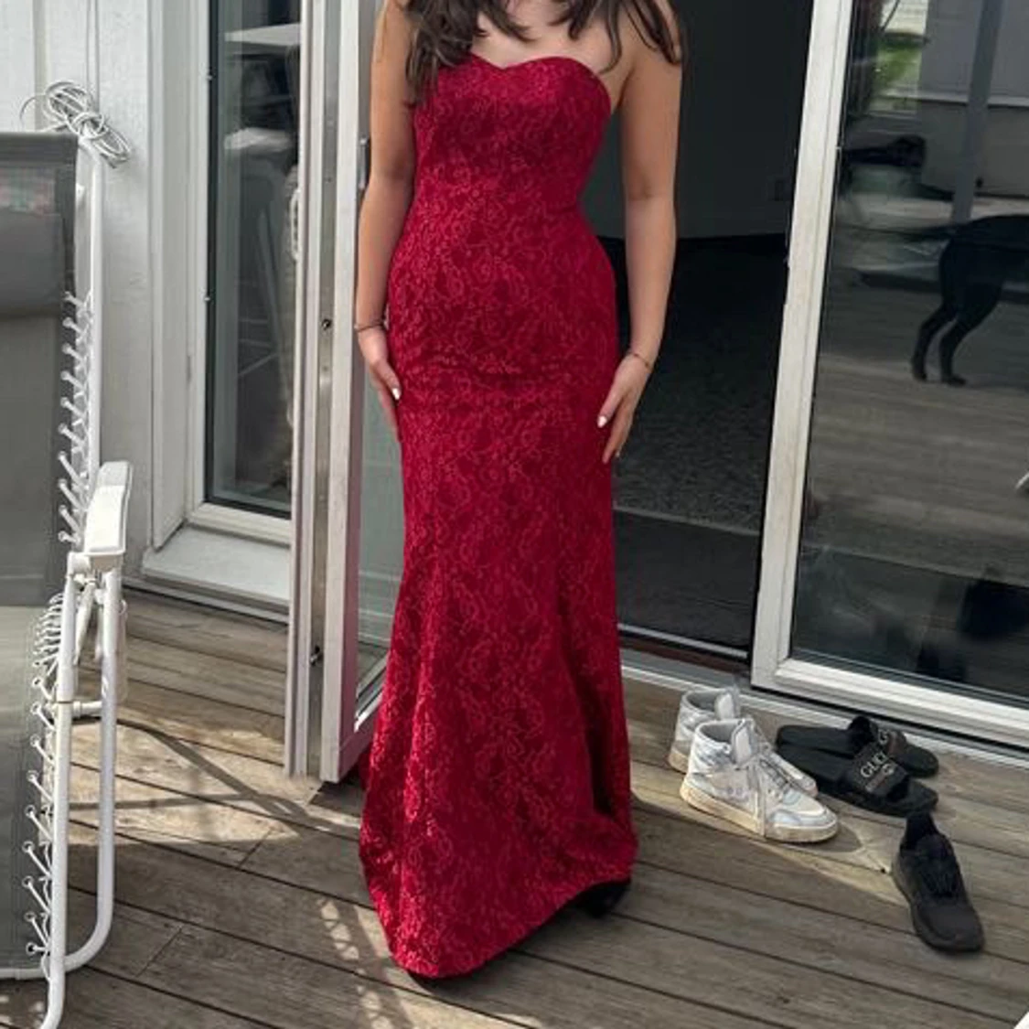 Röd balklänning  - 90