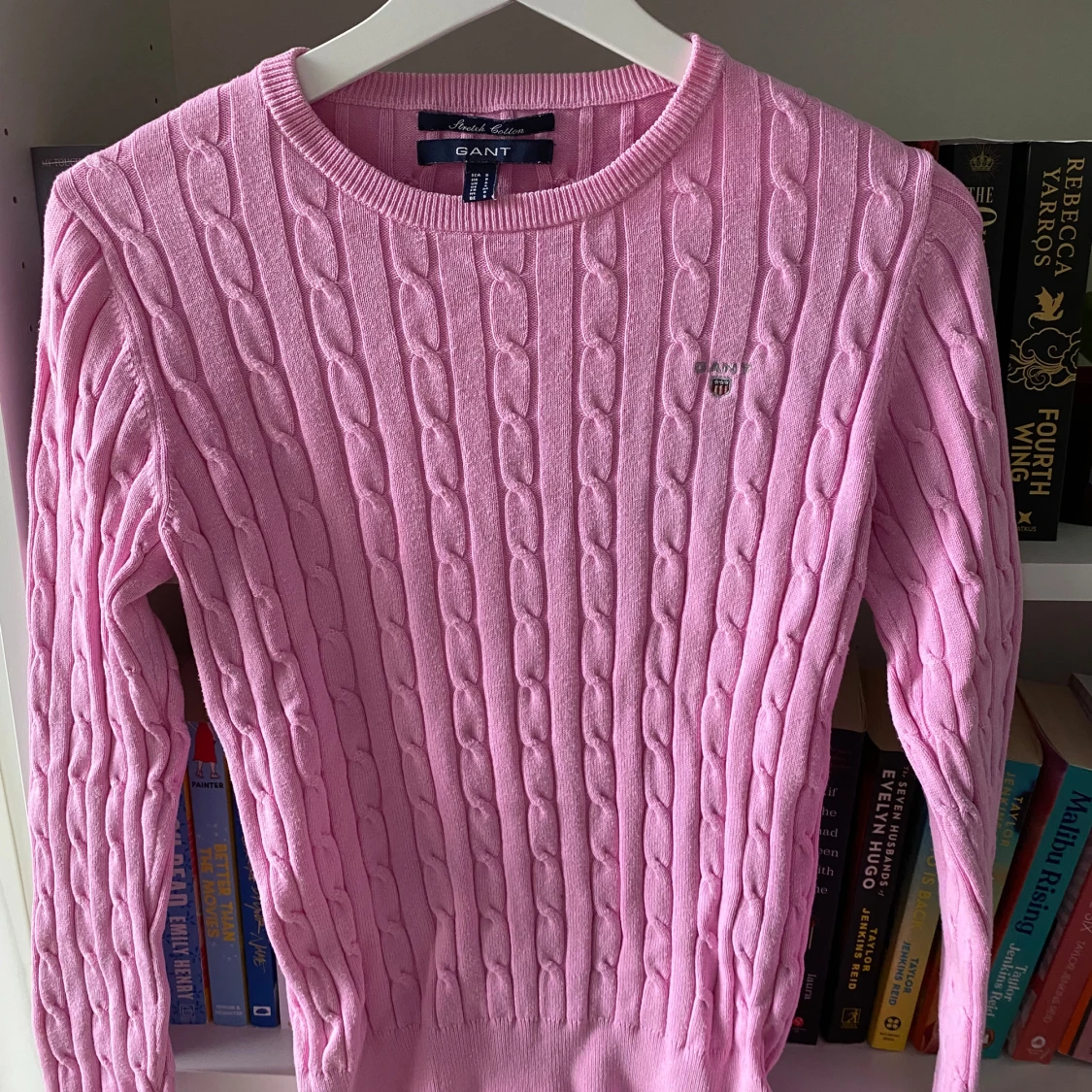 Rosa stickad tröja från GANT