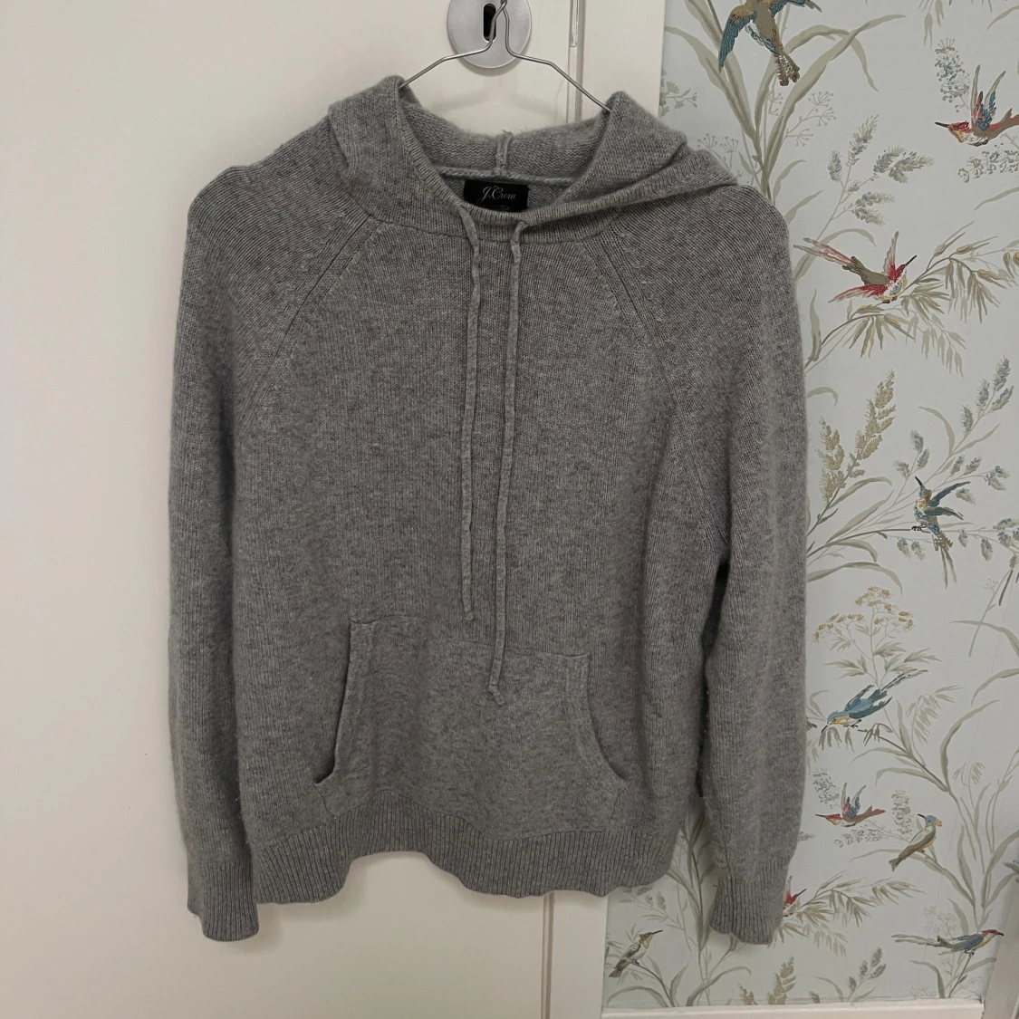 Grå kashmirhoodie - 92