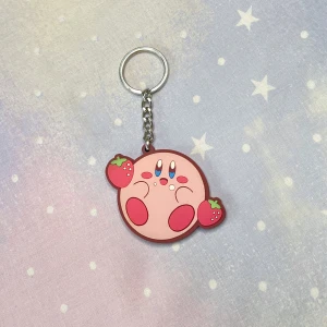 Kirby nyckelring  - Söt nyckelring med Kirby. Perfekt för alla Kirby-fans! Helt ny!