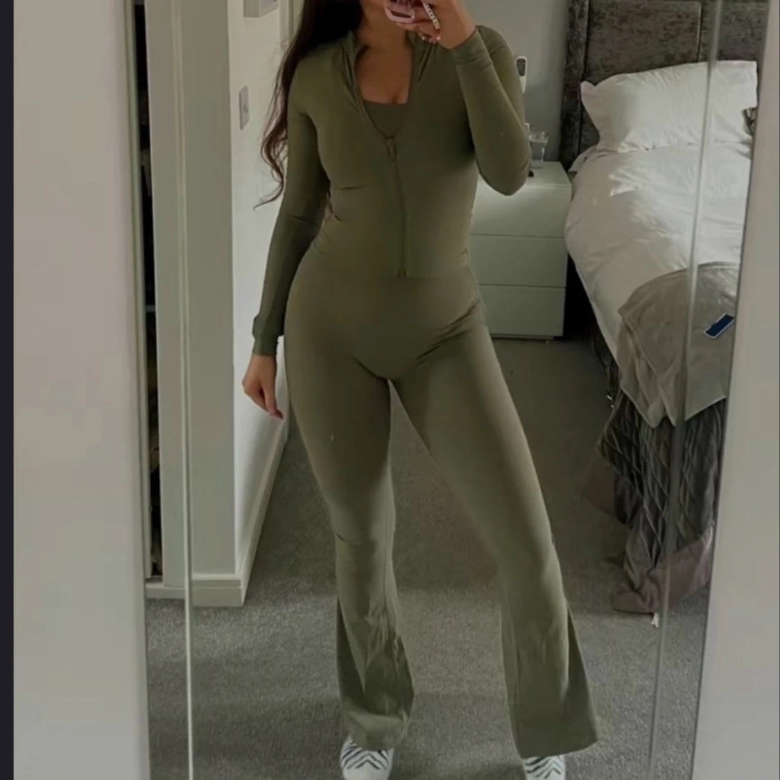 Mörkgrön jumpsuit plt