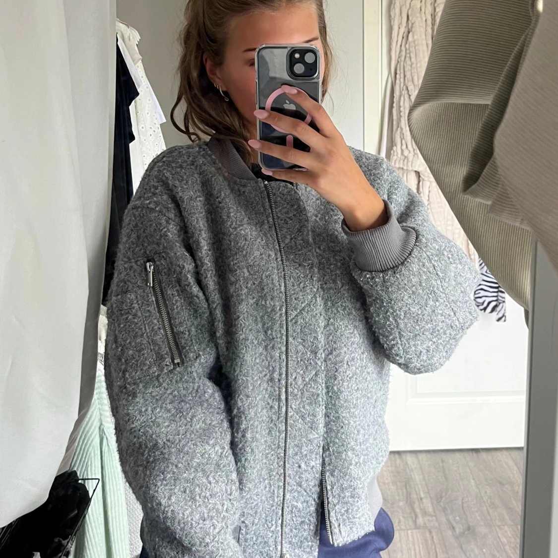 Jätte söt och varm jacka från hm (nyskick) - 91