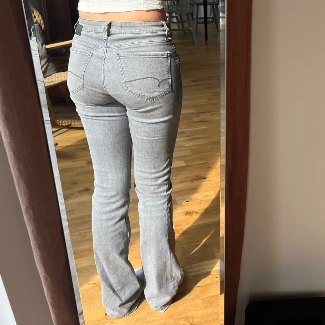 Lågmidjade bootcut jeans - 90