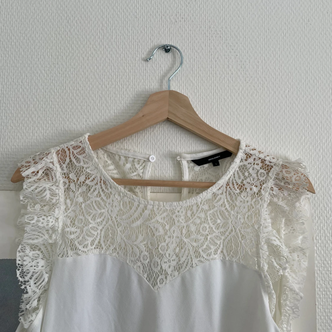 Vitt Spetsblus  - 90