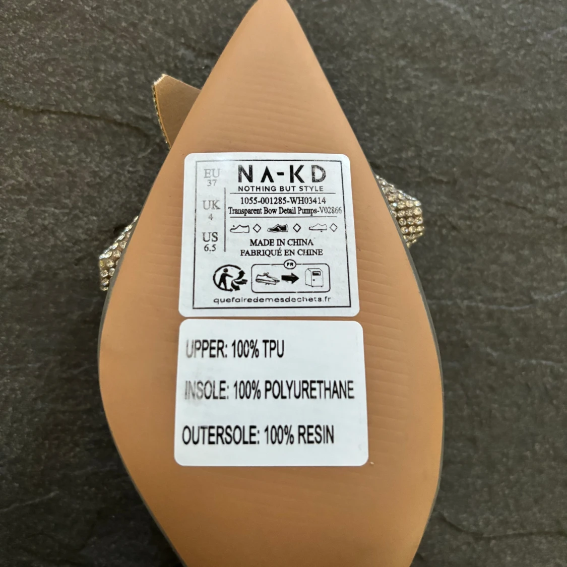  Klacksko med rosett  - 91