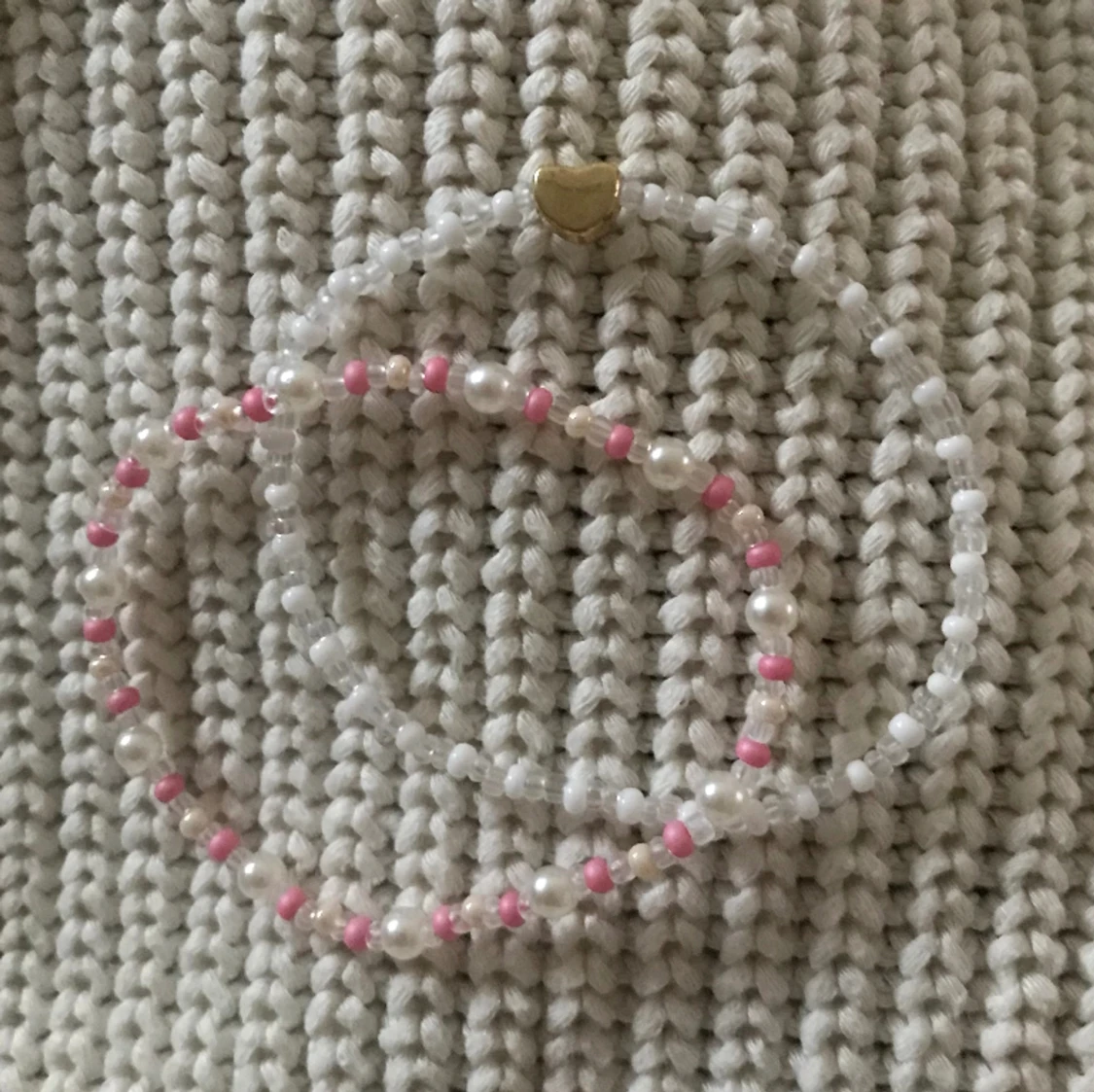 Pärlarmband rosa💗 - 90