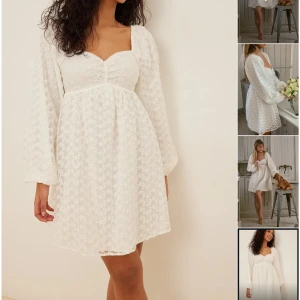 Supersöt studentklänning/sommarklänning - Säljer denna helt perfekta studentklänning/sommarklänning från NAKD då jag råkade beställa två i samma storlek. Helt ny och oanvänd med prislappen kvar!! Storlek 32 men passar upp till S/M. 