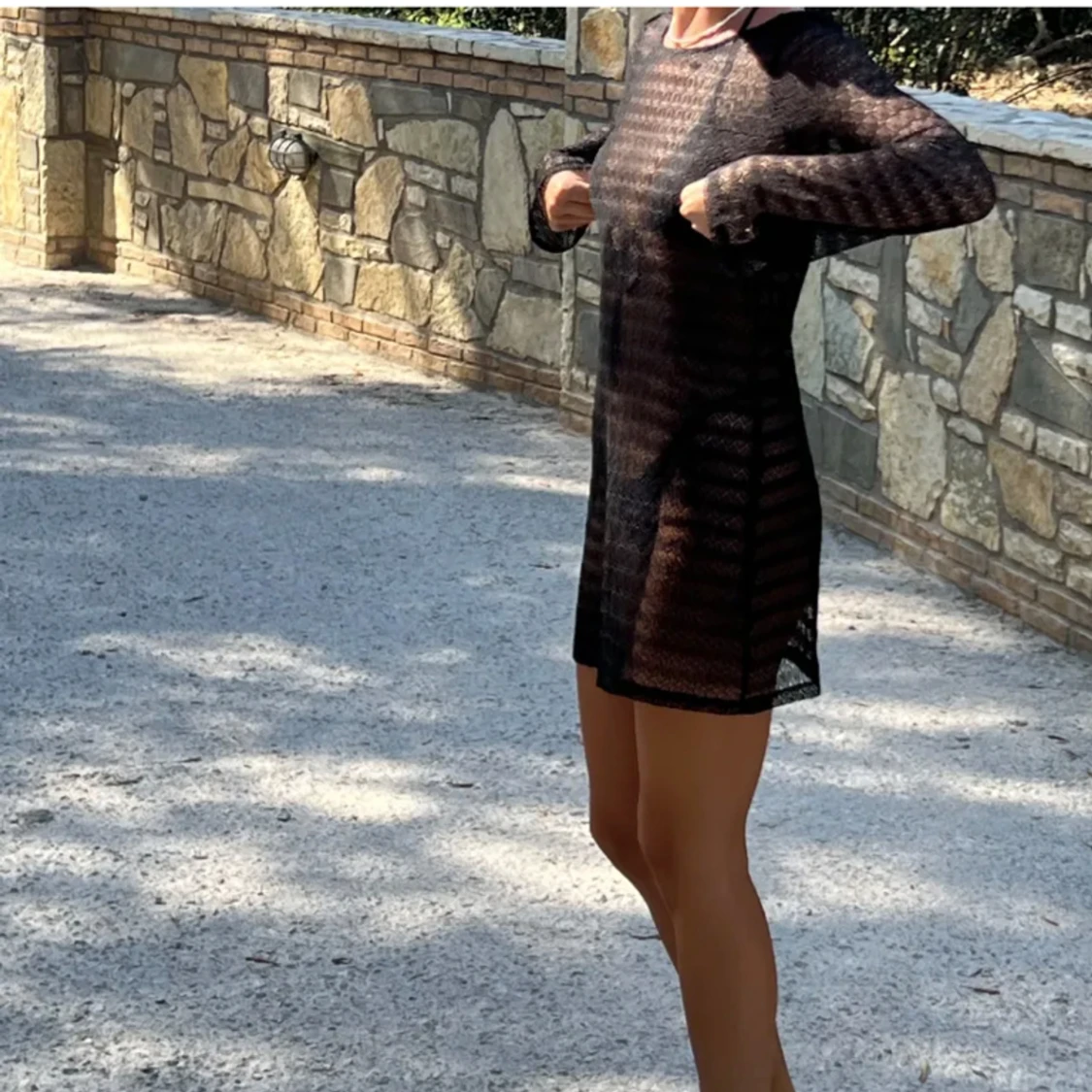 Svart strand klänning  - 90