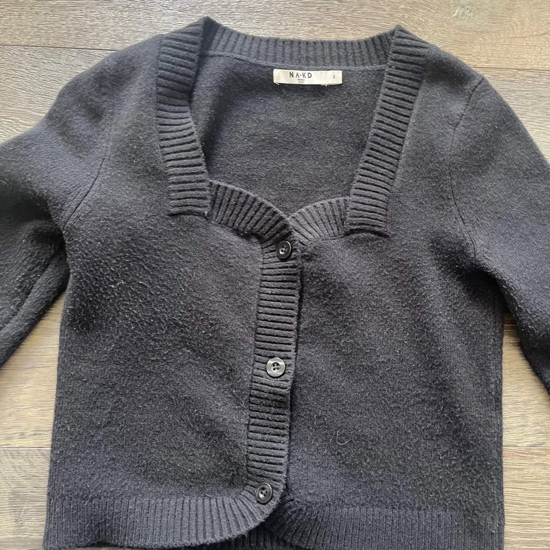 Svart tjockare kofta - 91