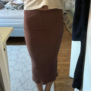 Zara kjol  - Brun Zara kjol med en slits där bak Inte använt den någon gång så den är som ny, köpt förra året 