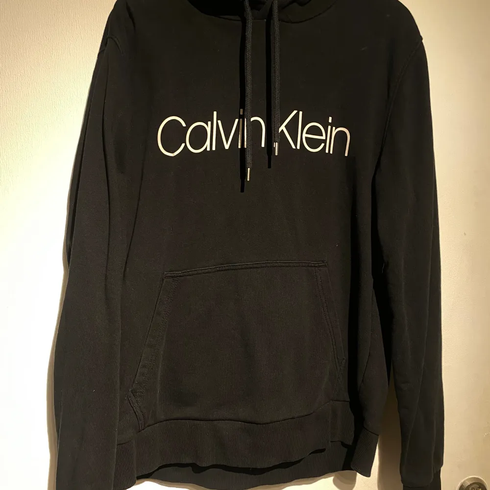 Svart Hoodie från Calvin Klein, använd men i bra skick. . Hoodies.