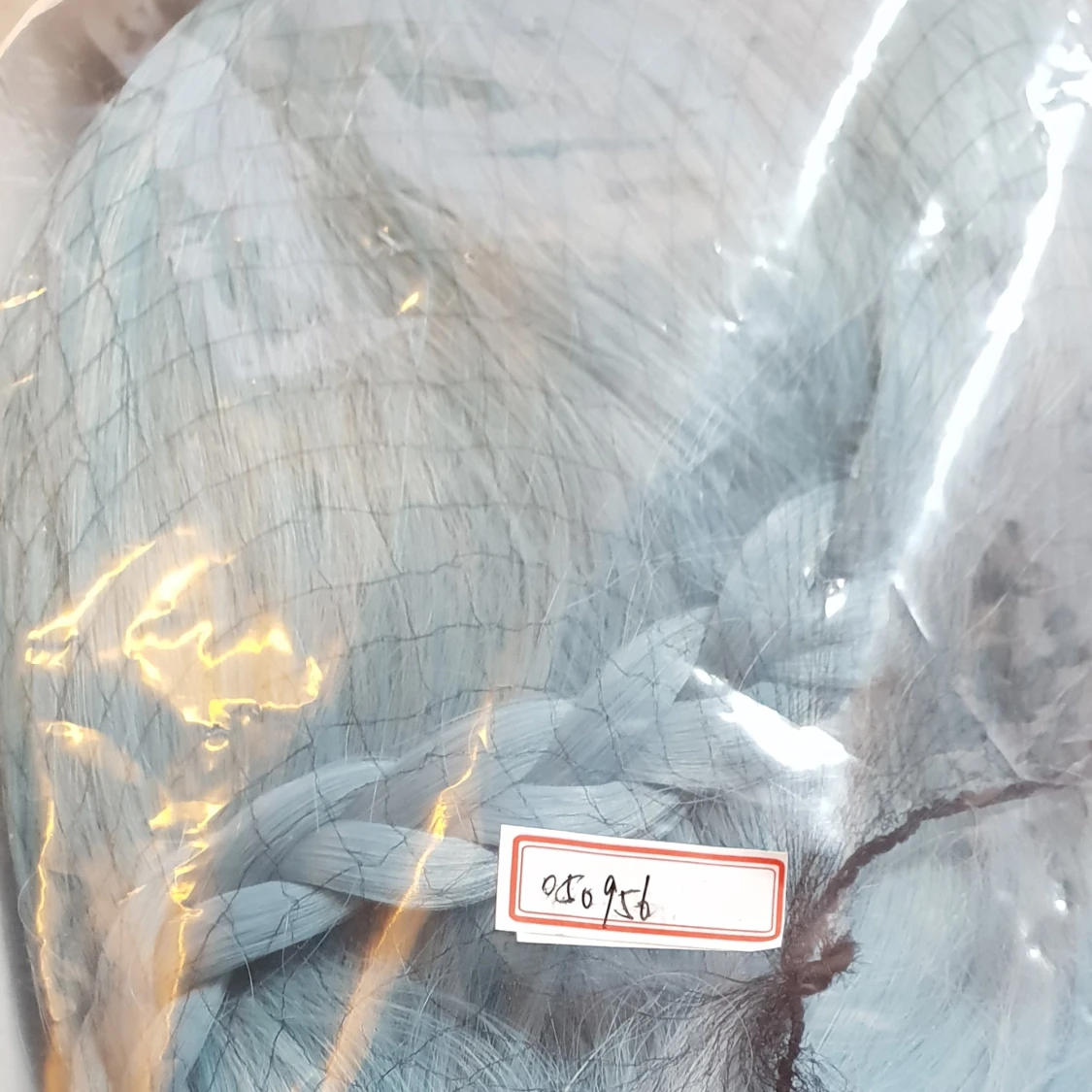 Peruk mermaid, aqua, blå - 1