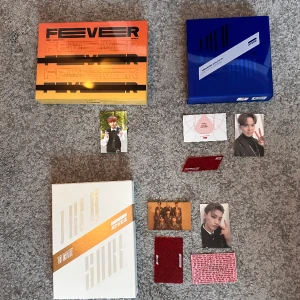 Kpop album Ateez - Klistermärken saknas, 150kr/st, ateez, alla 400kr   treasure ep.fin:all to action(såld),  treasure epilogue: action to answer(såld),  zero:fever part 1 (bokad)