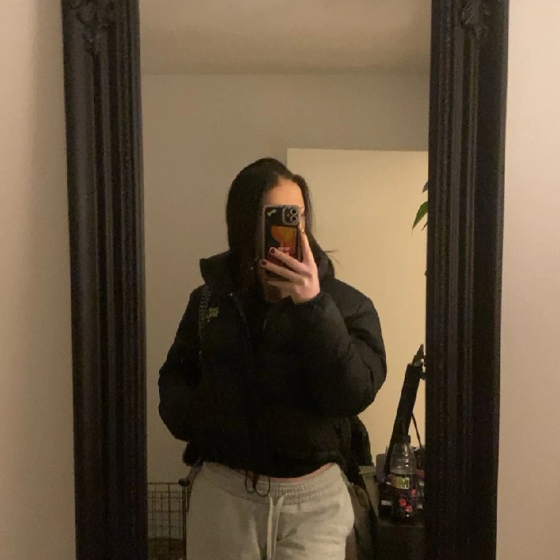 Svart vinterjacka - 90