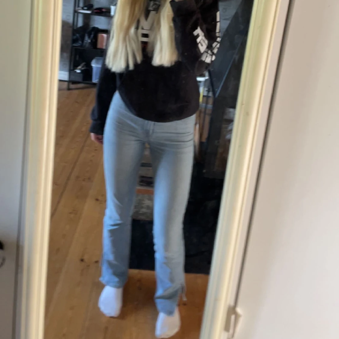Jeans med slits