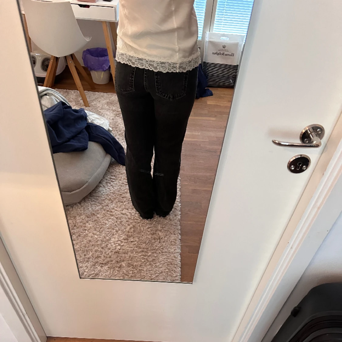 Mid-waste straight jeans - 91